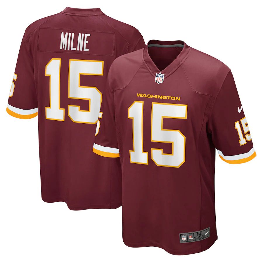 Men Washington Redskins 15 Dax Milne Nike Burgundy Player Game NFL Jersey